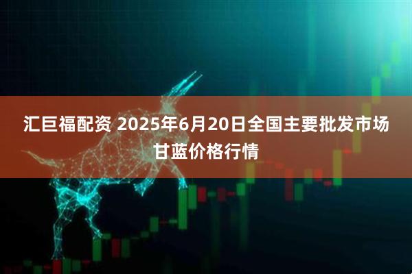 汇巨福配资 2025年6月20日全国主要批发市场甘蓝价格行情
