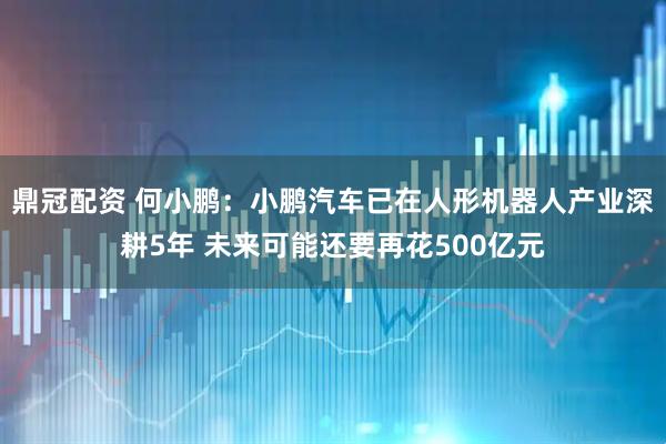 鼎冠配资 何小鹏：小鹏汽车已在人形机器人产业深耕5年 未来可能还要再花500亿元