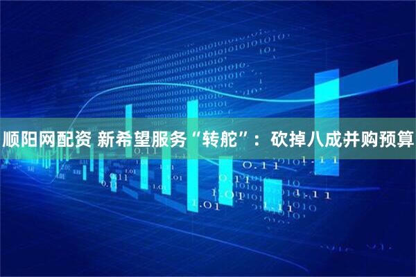 顺阳网配资 新希望服务“转舵”：砍掉八成并购预算